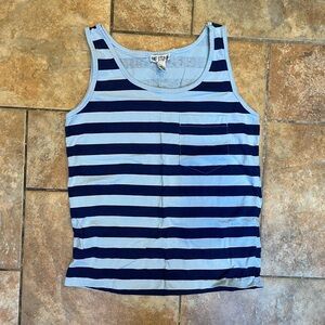 Vintage tank top womens striped purple medium summer casual